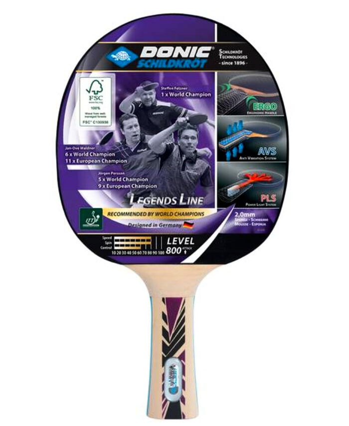 Pálka na stolní tenis Donic Schildkröt  Legends Line 800