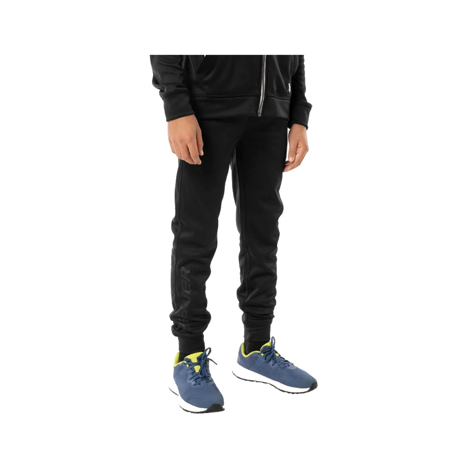 Bauer Kalhoty Team Fleece Jogger YTH, Dětská, černá, XL