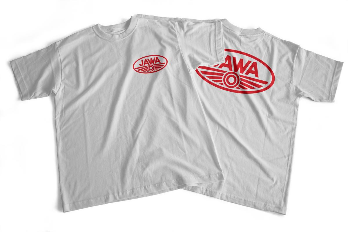 Diverse / Import Tričko s potiskem JAWA - L bílé