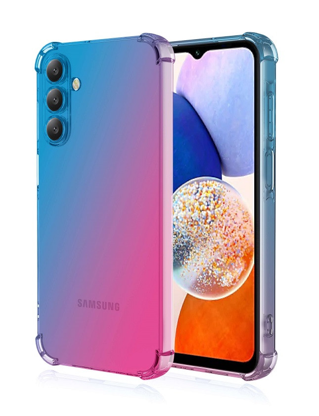 Kryt TopQ Samsung A16 Shock duhový modro-růžový 132292