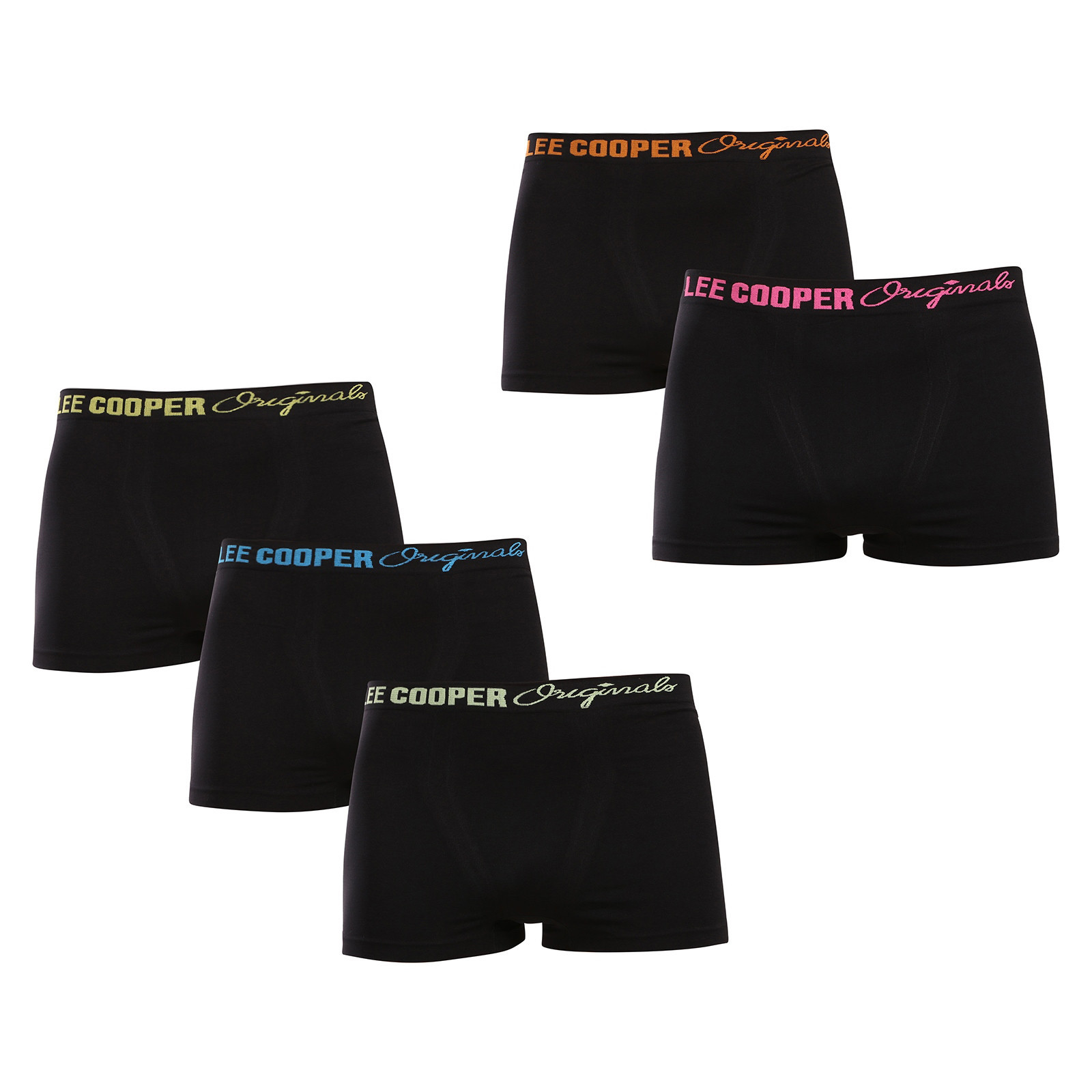 5PACK pánské boxerky Lee Cooper černé (PO41058) L, trenky / trenýrky