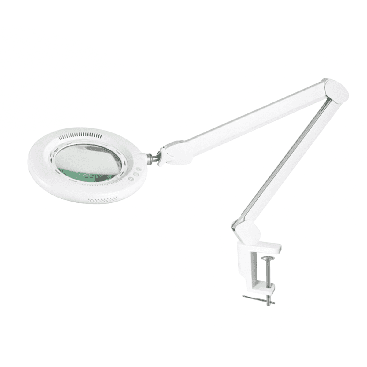 Kosmetická lampa s lupou 5D s úchytem na stůl