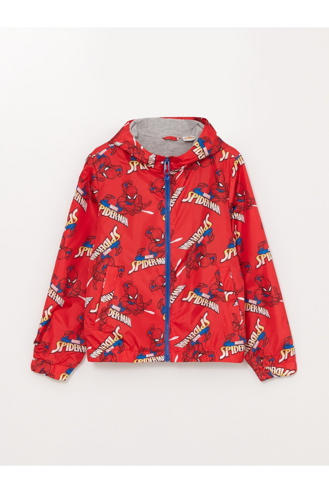 LC Waikiki Boy's Hooded Spiderman Print Raincoat