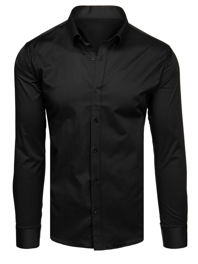 Koszula męska elegancka czarna Dstreet