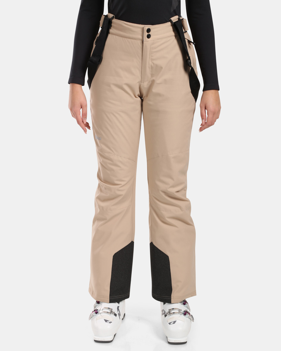 Dámské lyžařské kalhoty kilpi elare-w béžová 36s