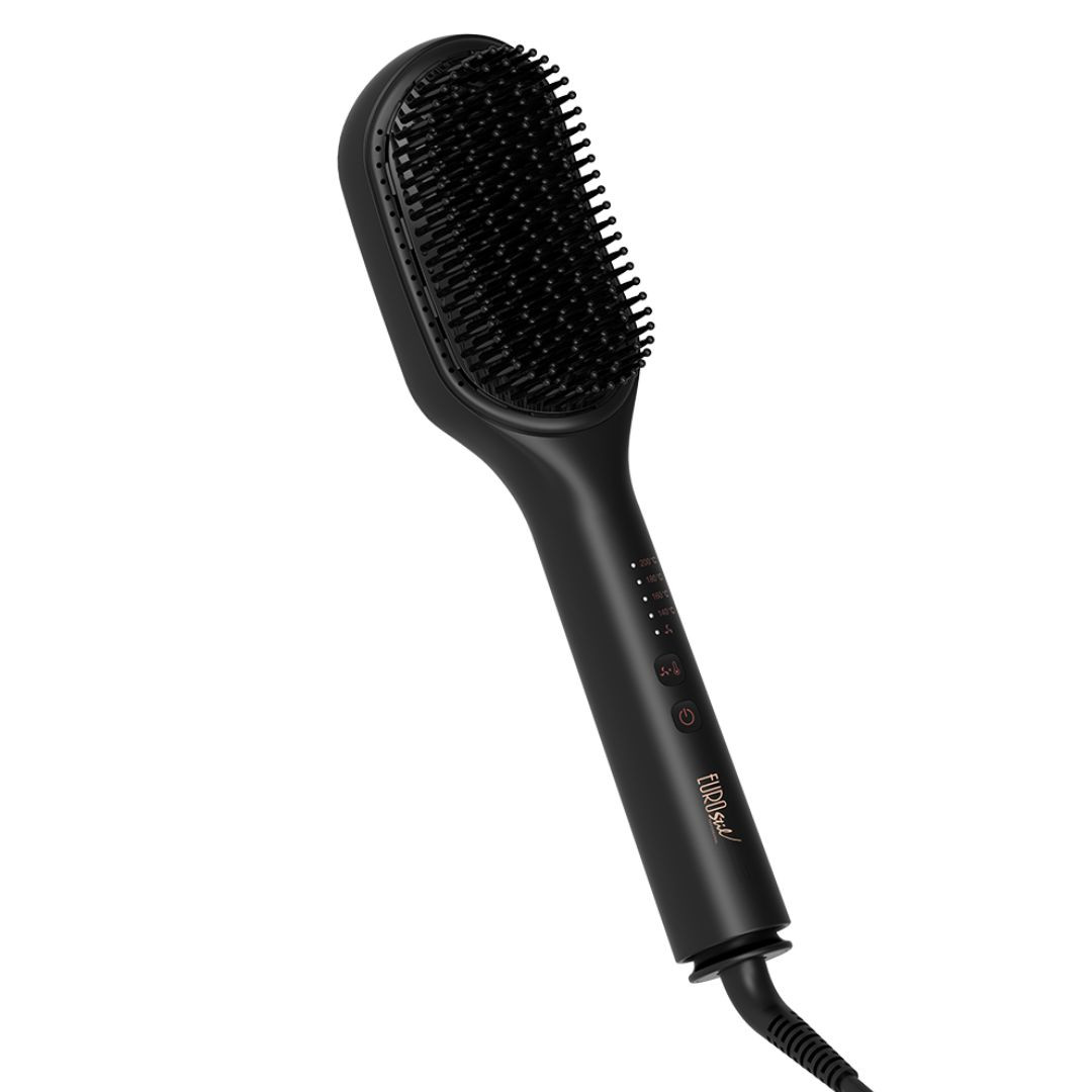 Eurostil 09226 Breeze Electric Straightening Brush - elektrický nahřívací narovnávací kartáč