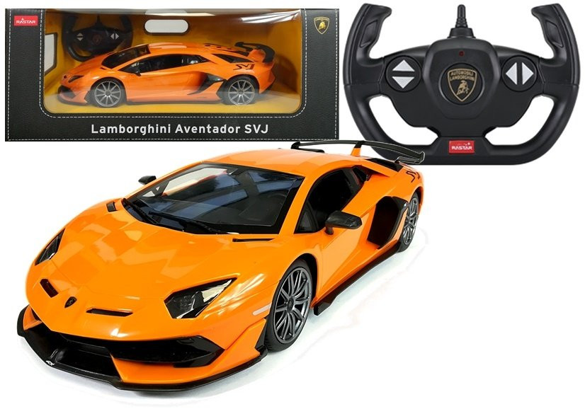 Mamido RASTAR Auto na dálkové ovládání RC Lamborghini Aventador Rastar 1:14 oranžové