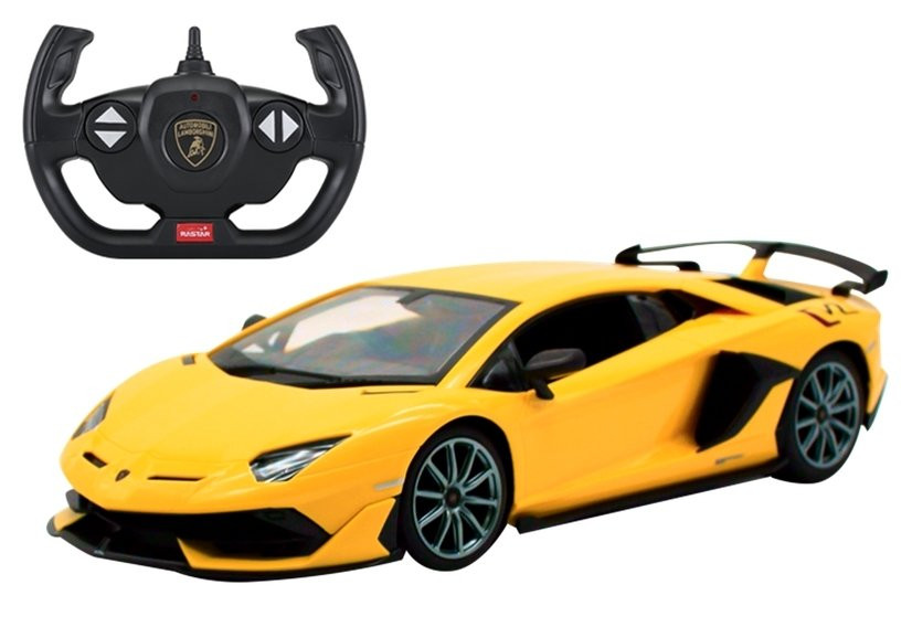 Mamido RASTAR Auto na dálkové ovládání RC Lamborghini Aventador Rastar 1:14 žluté