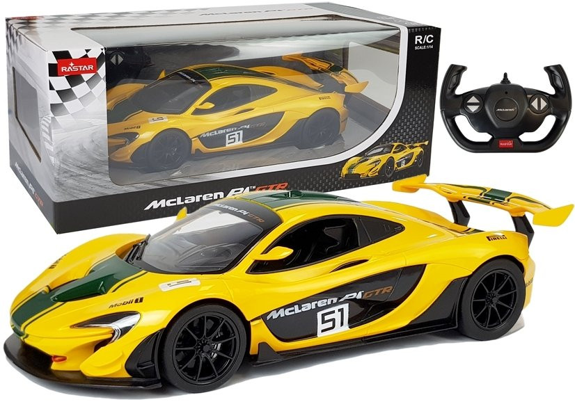 Mamido RASTAR RASTAR Auto na dálkové ovládání RC McLaren P1 GTR 1:14 žluté