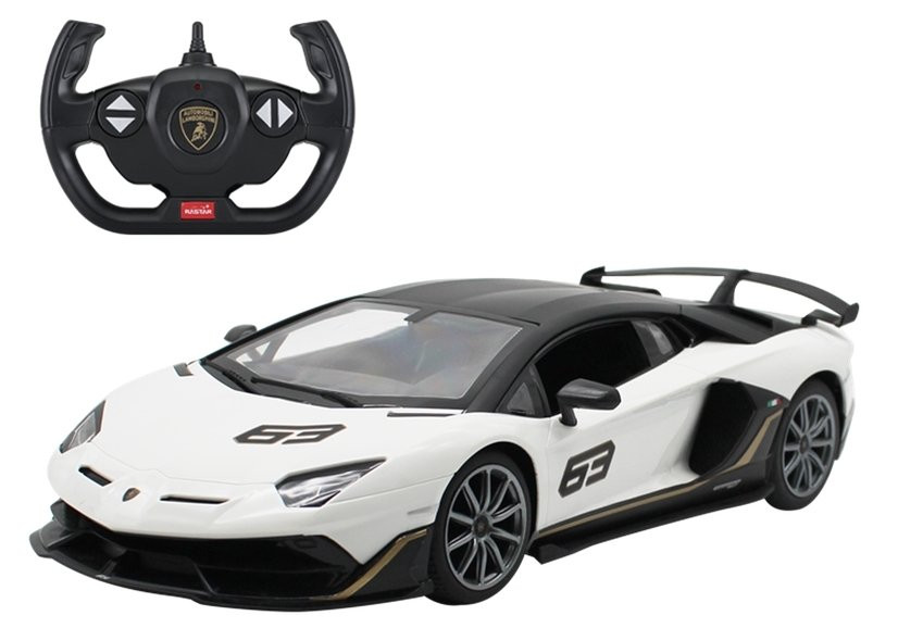 Mamido RASTAR RASTAR Auto na dálkové ovládání Lamborghini Aventador RC 1:14 bílé