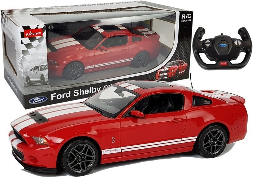 Mamido RASTAR Auto na dálkové ovládání RC Ford Shelby Rastar 1:14 červené