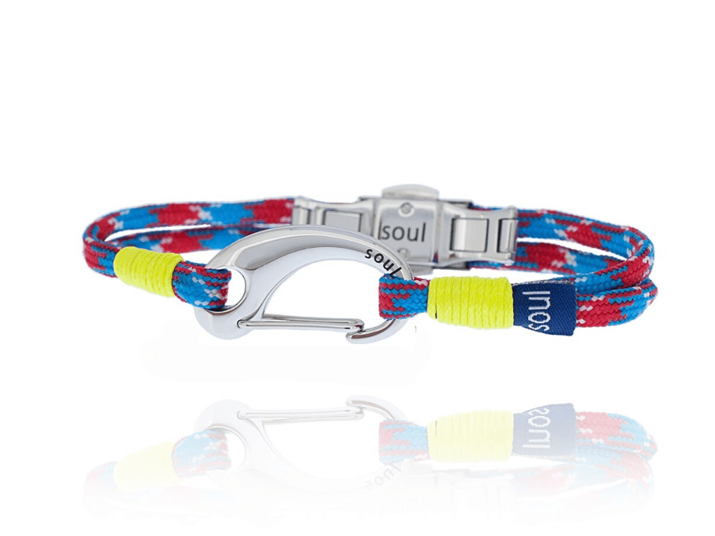 Bangles.cz Pánský náramek Karabina nylonová pletená šňůrka 2491