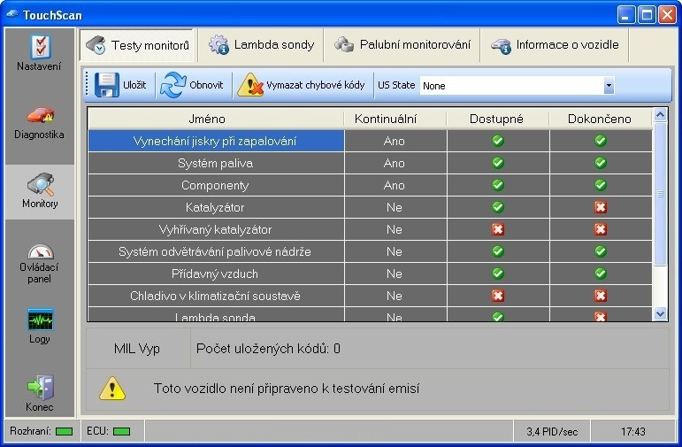 MDtools Diagnostický software TouchScan v češtině na CD - ELM 327