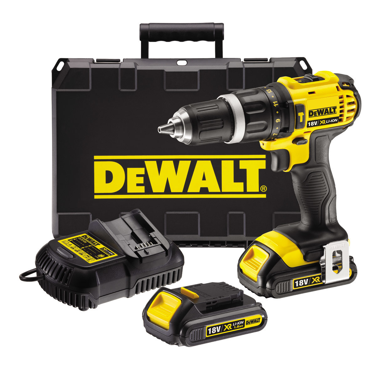 Aku příklepová vrtačka, šroubovák XR Li-Ion 18V 2x1,5Ah - DeWALT DCD785C2