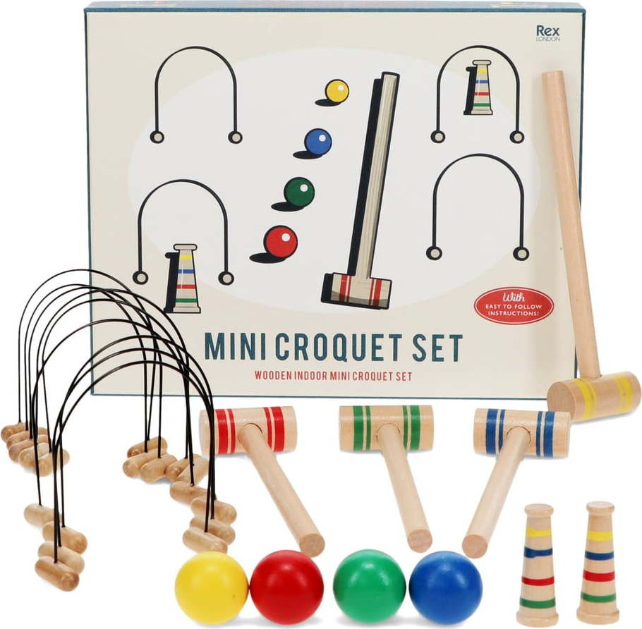 Stolní kroket Mini Croquet Set – Rex London