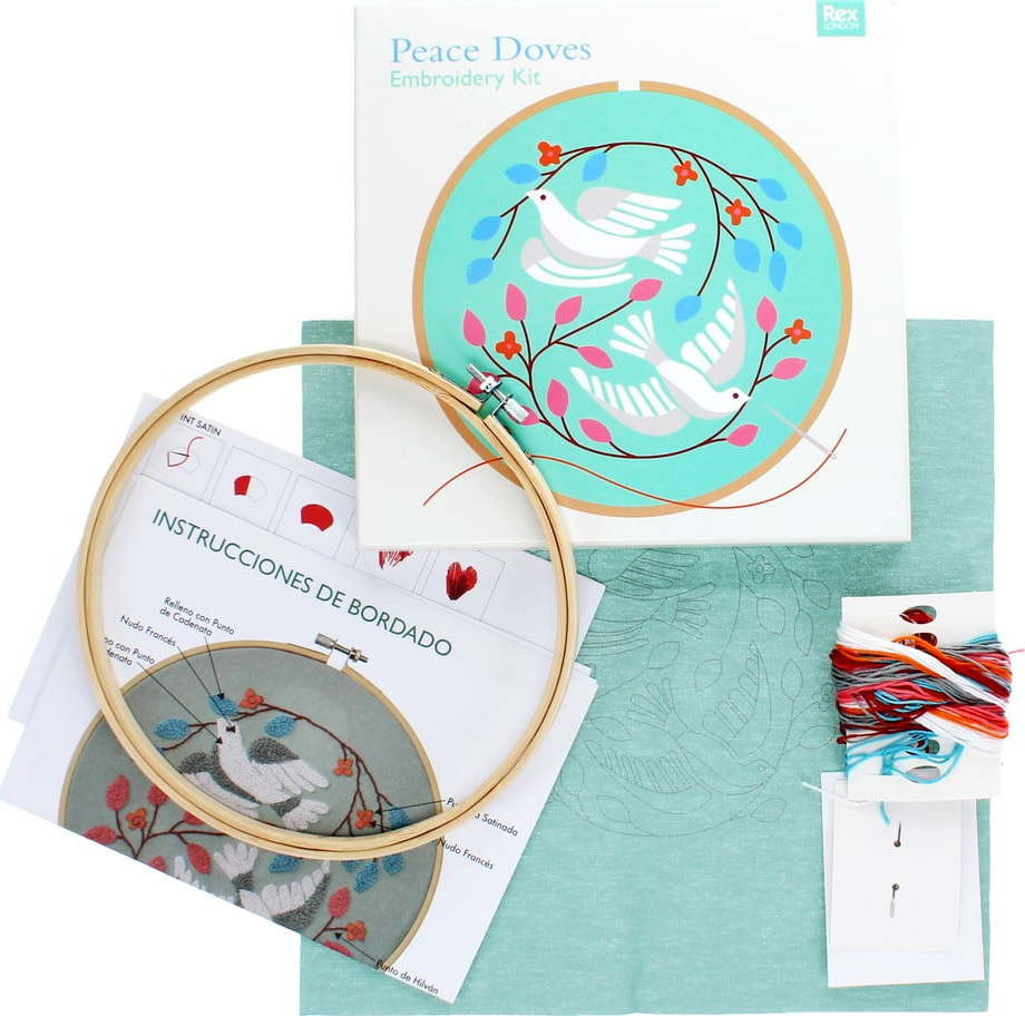 Sada na vyšívání Peace Doves – Rex London