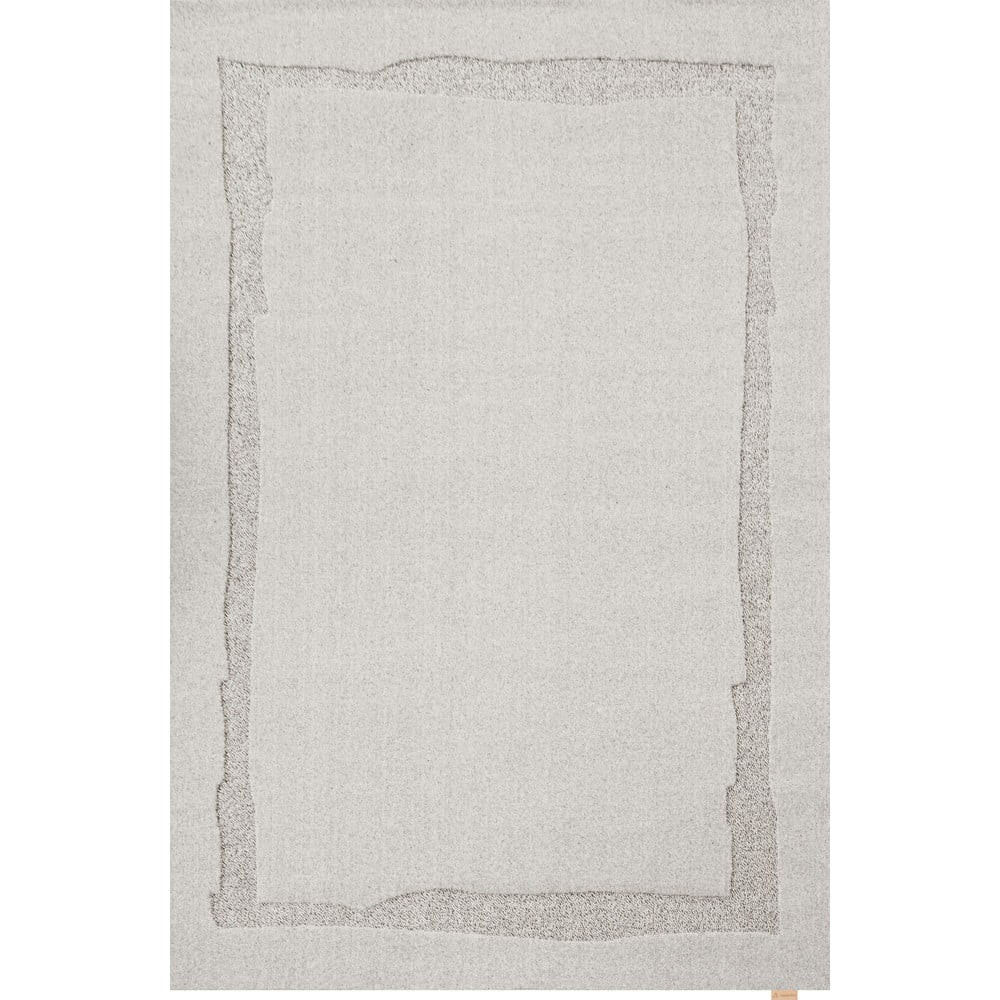 Světle šedý vlněný koberec 160x230 cm Morphic Rocca – Agnella