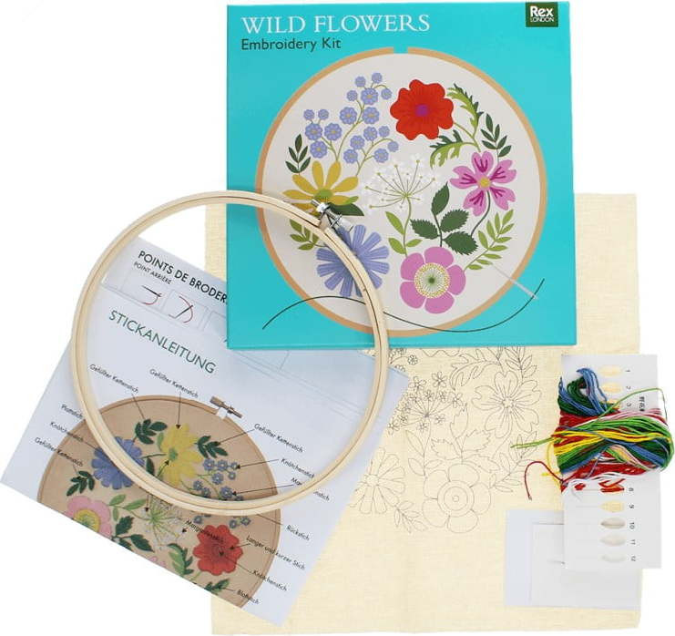 Sada na vyšívání Wild Flowers – Rex London