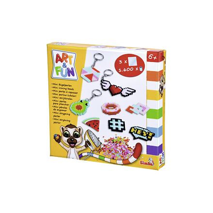 Simba Art&Fun Mini zažehlovací korálky výroba klíčenky