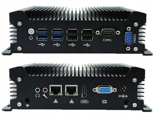 Počítač průmyslový Mini Pc Fanless G12 Vga Hdmi Usb Com RS232 RJ45