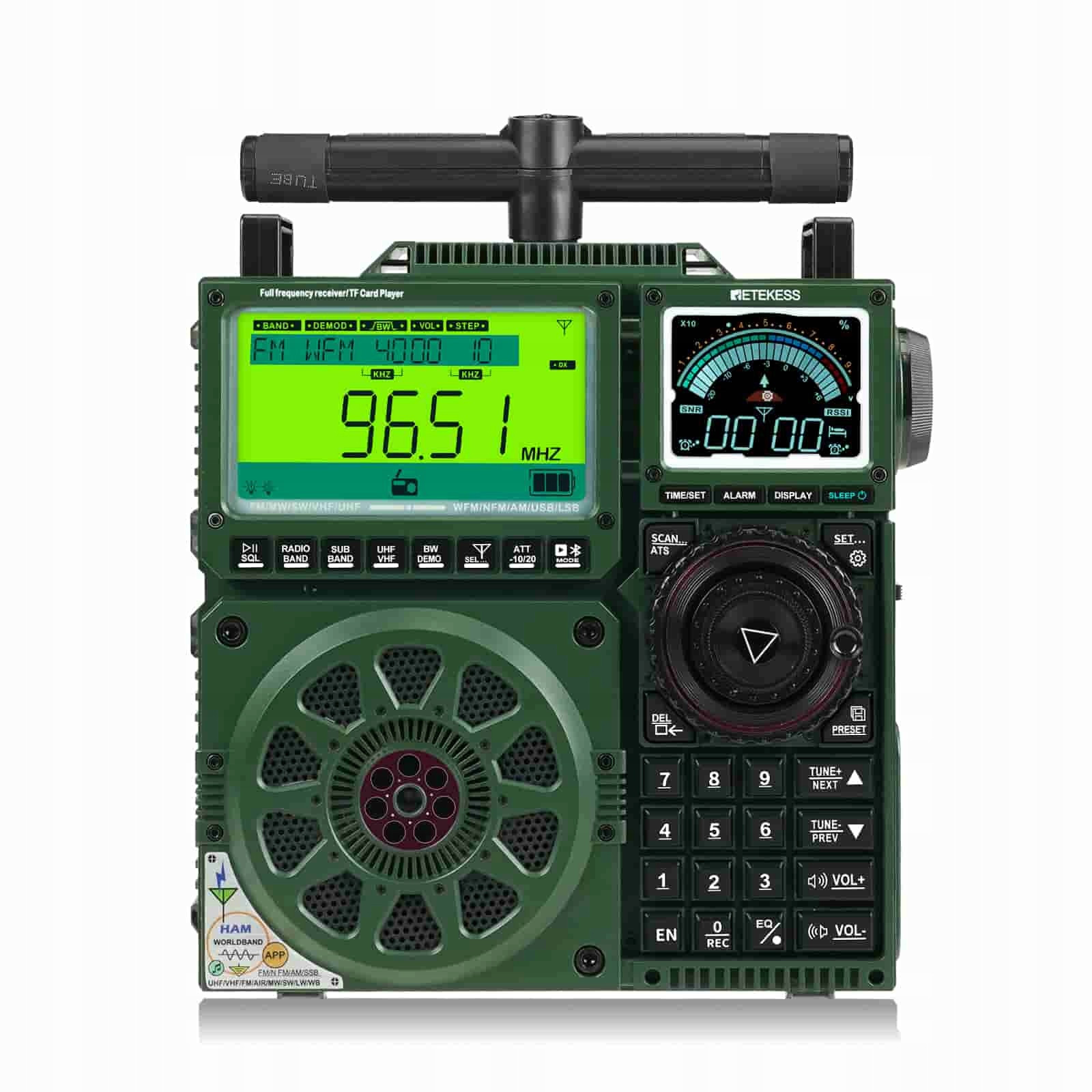 Retekess TR113 Full Band Radio,Air Ssb, Digitální rádio,Dálkové ovládání z Aplikace