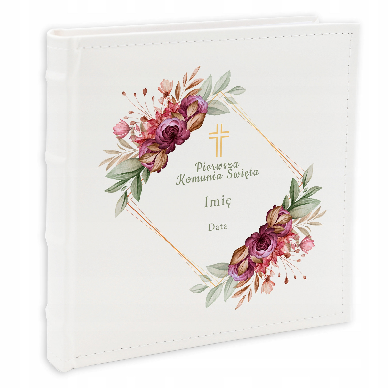 Fotoalbum 10x15cm První Svaté Přijímání Svaté Jméno Datum Vlastní Obálka