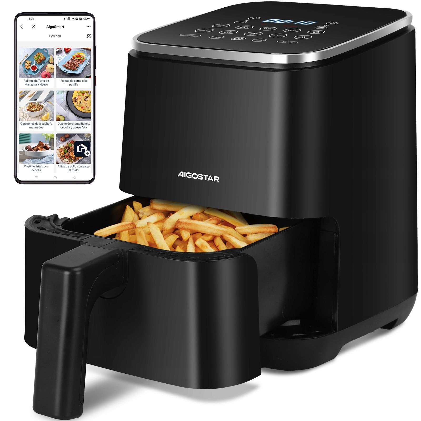 Fritéza air fryer Aigostar Dot 1200W 2L