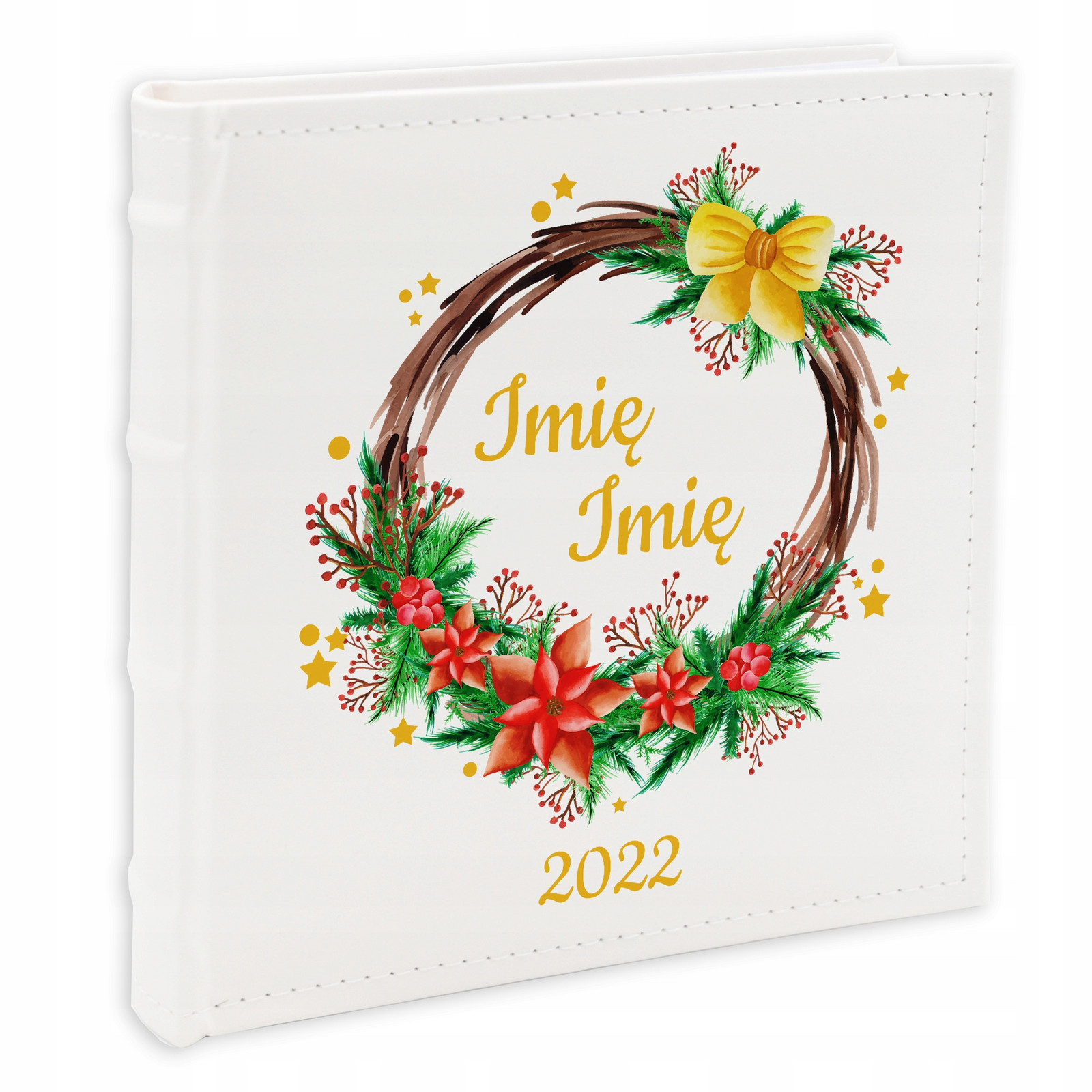 Fotoalbum 10x15cm Bílý Vánoční Věnec Průvodce Projekt