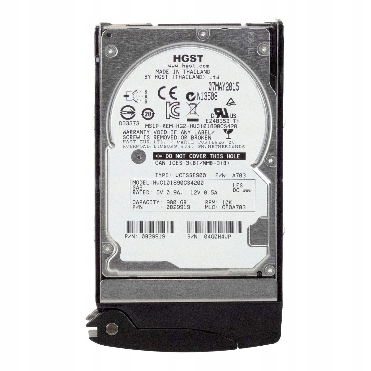 Hgst UltraStar C10K1800 900GB 10K 128MB SAS-3 2.5'' HUC101890CS4200