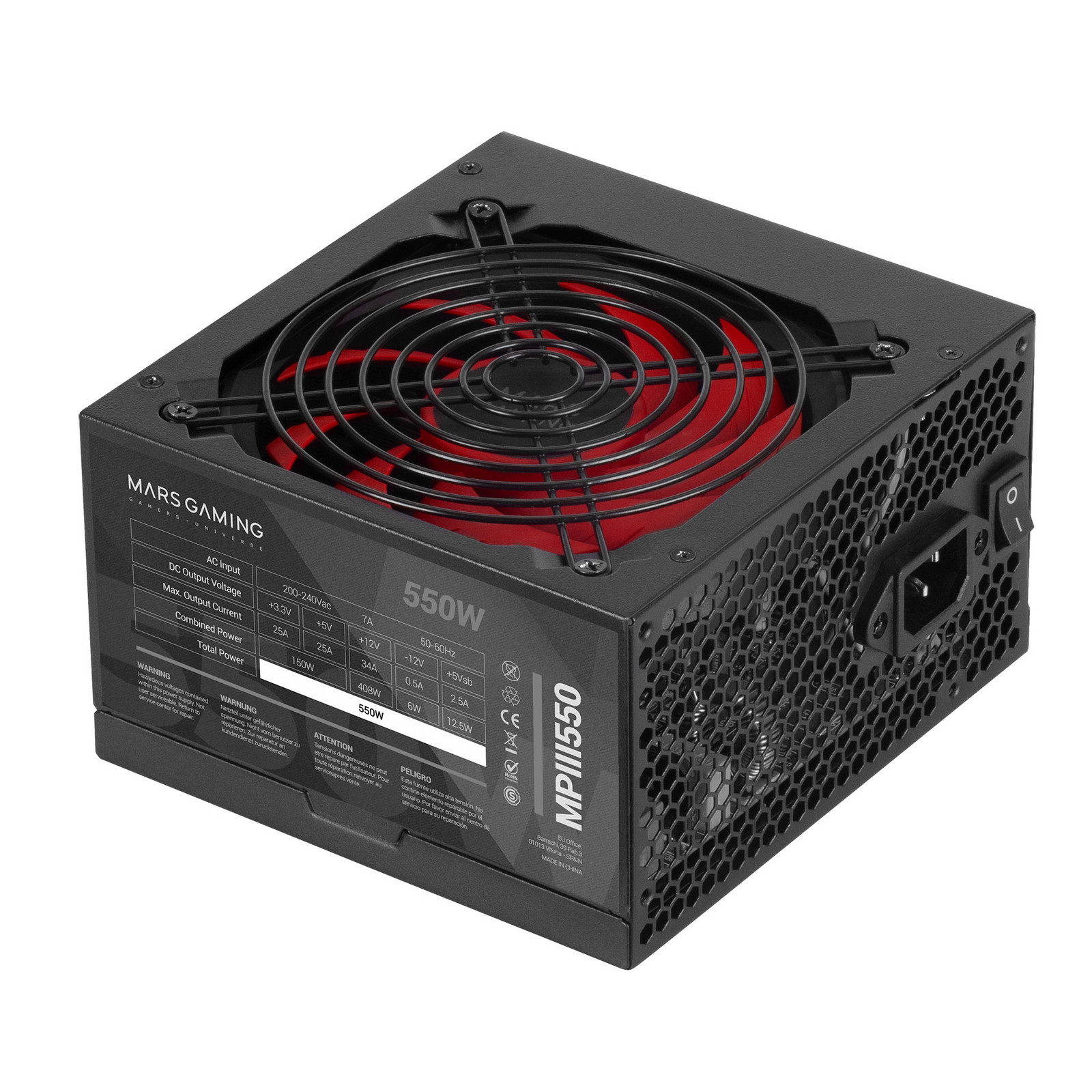 Mars Gaming napájecí adaptér MPIII550 550 W