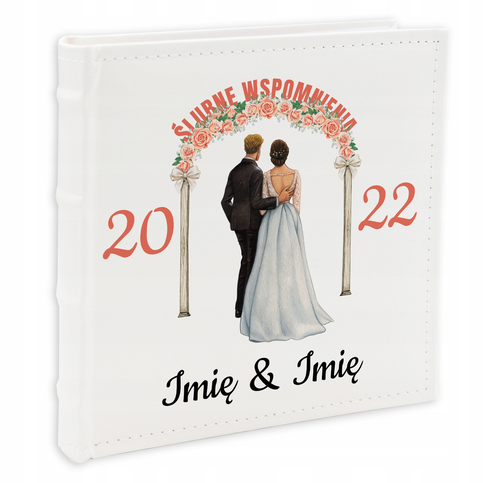Fotoalbum 10x15cm Bílý Svatební Suvenýr Vždy Spolu Průvodce