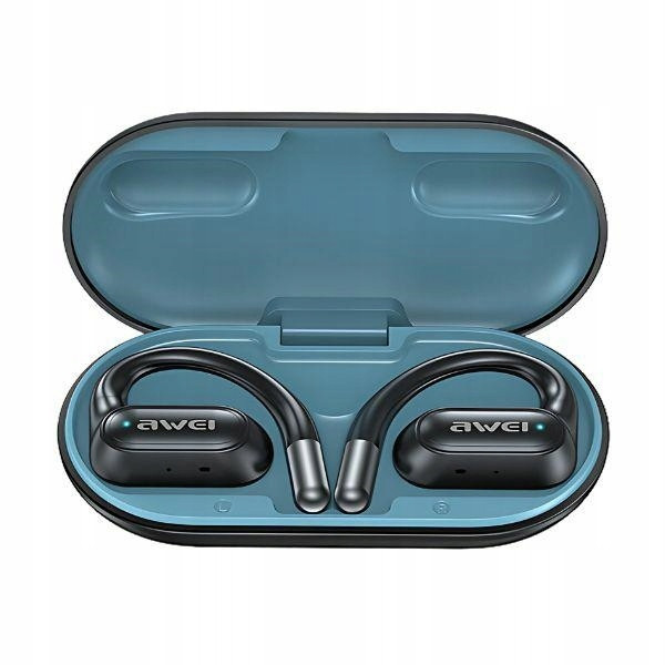 Awei Bluetooth 5.4 sluchátka Ows T93 dokovací stanice modrá/blue