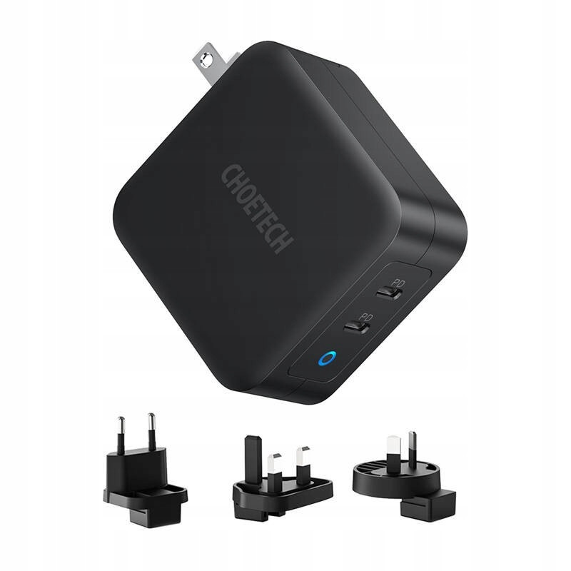 Nabíječka do sítě Choetech PD6008 2xUSB-C Pd 100W GaN