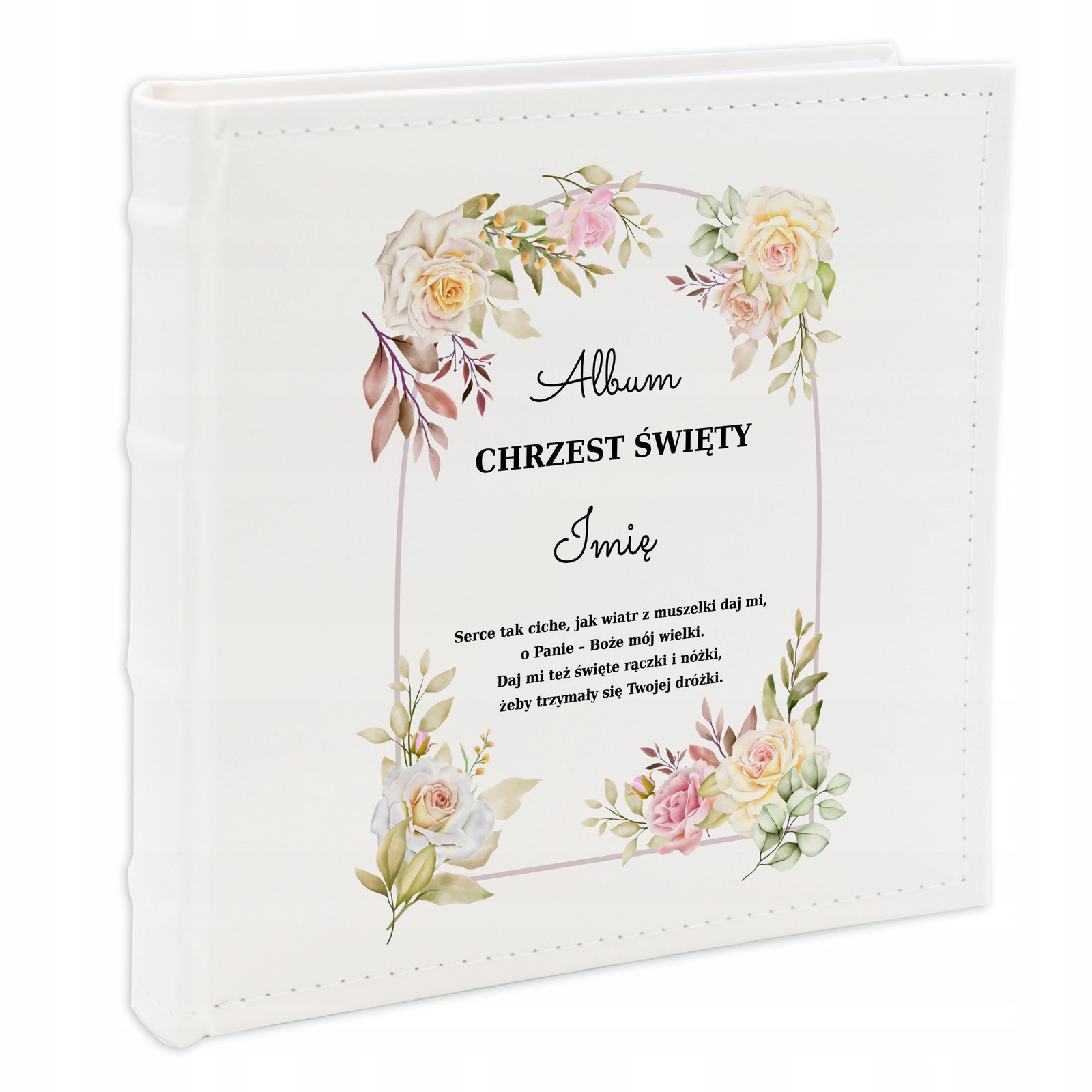 Fotoalbum 10x15cm Bílý křest Svatý suvenýr Verš Kreator