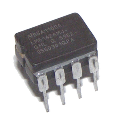 LM6142AMJ-QML 17 MHz Rail-to-Rail Input-Output operační zesilovač CDIP-8