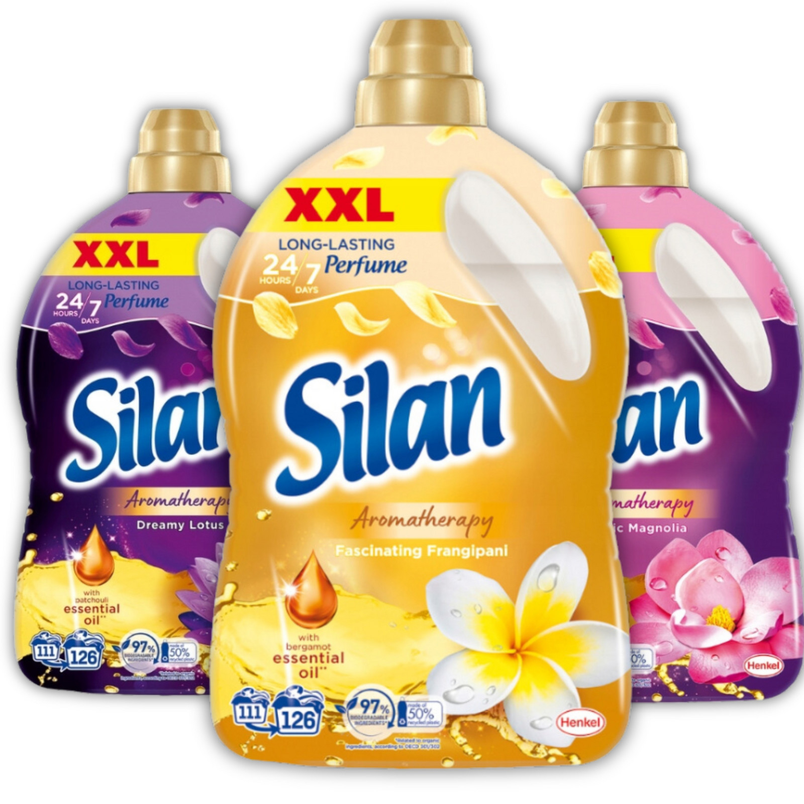 tekutá aviváž Silan Aromatherapy XXL 3x 2,772l