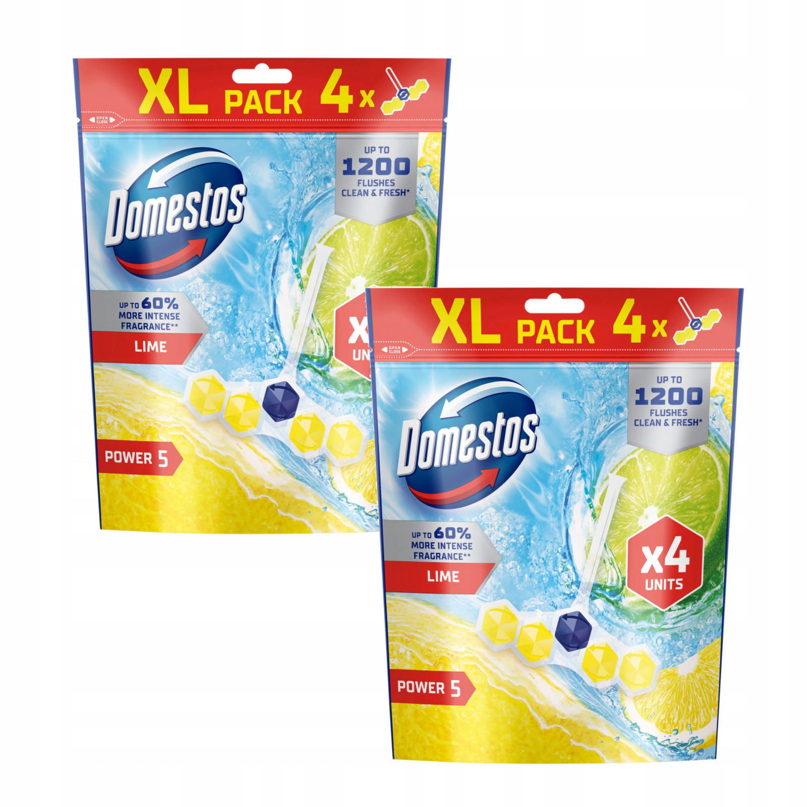 Domestos Toaletní Kostka Wc Přívěsek Power P5 Lime 8x50g