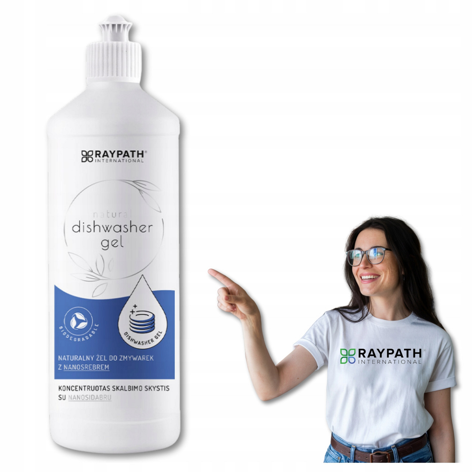 Gel tekutý do myčky 500ml 0,5kg Ekologický Přírodní Účinný Raypath