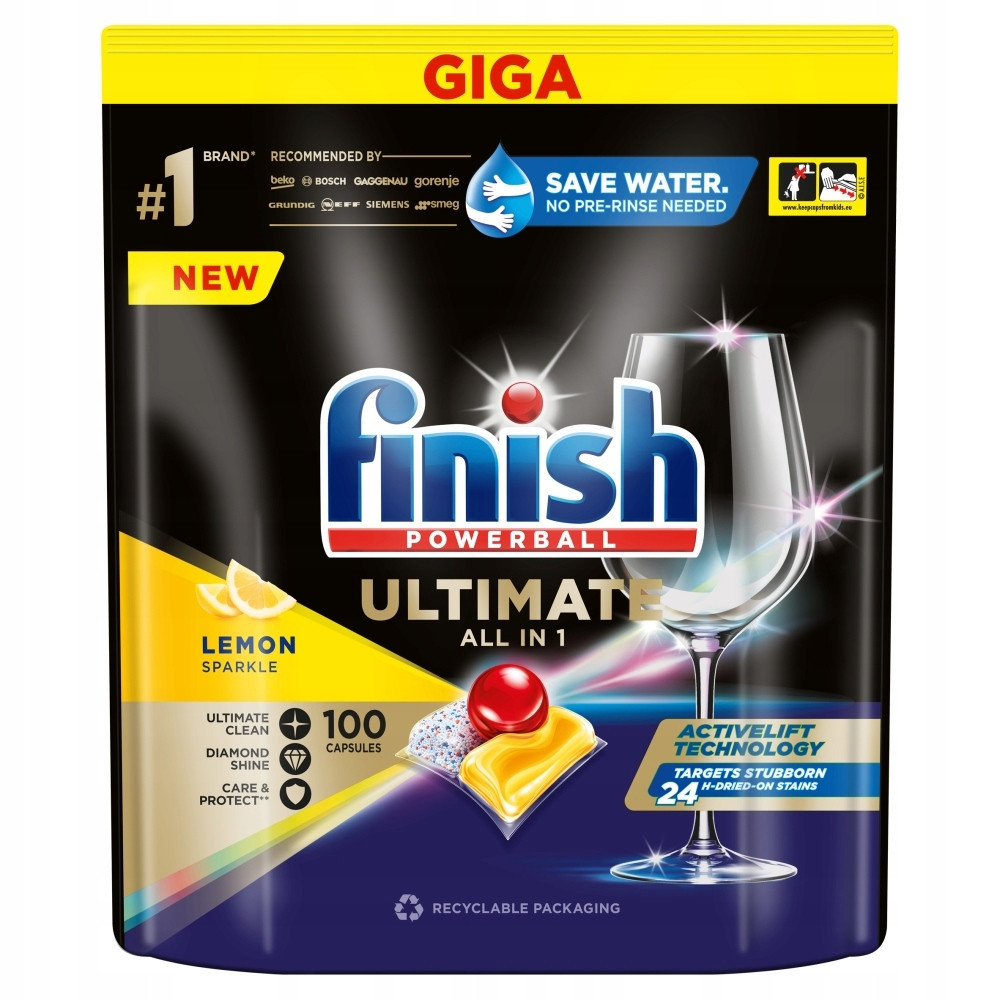 Finish Quantum Ultimate Kapsle 100ks Lemon