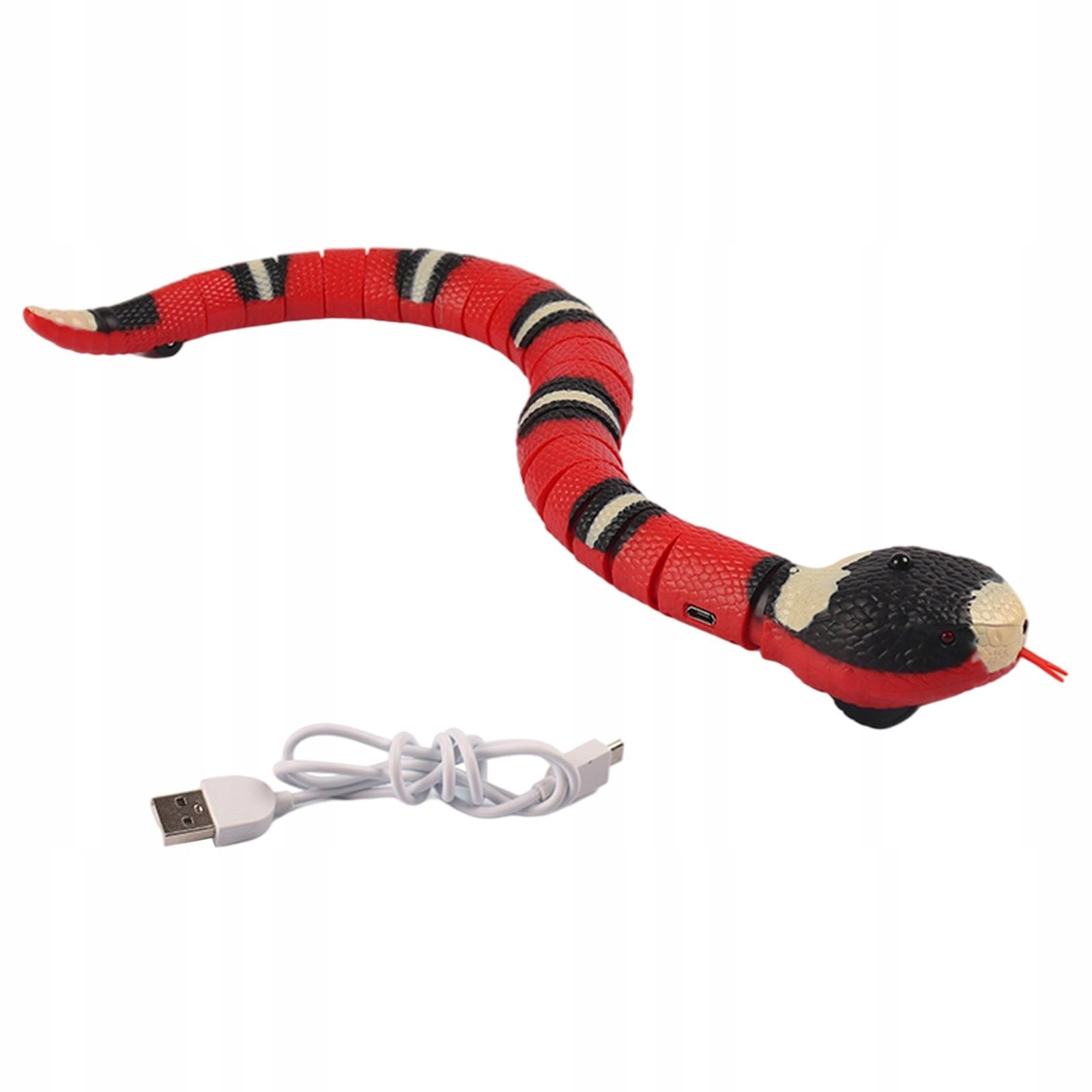 c/ 3D kočky Snake Toy Usb pohyblivé kotě štěně