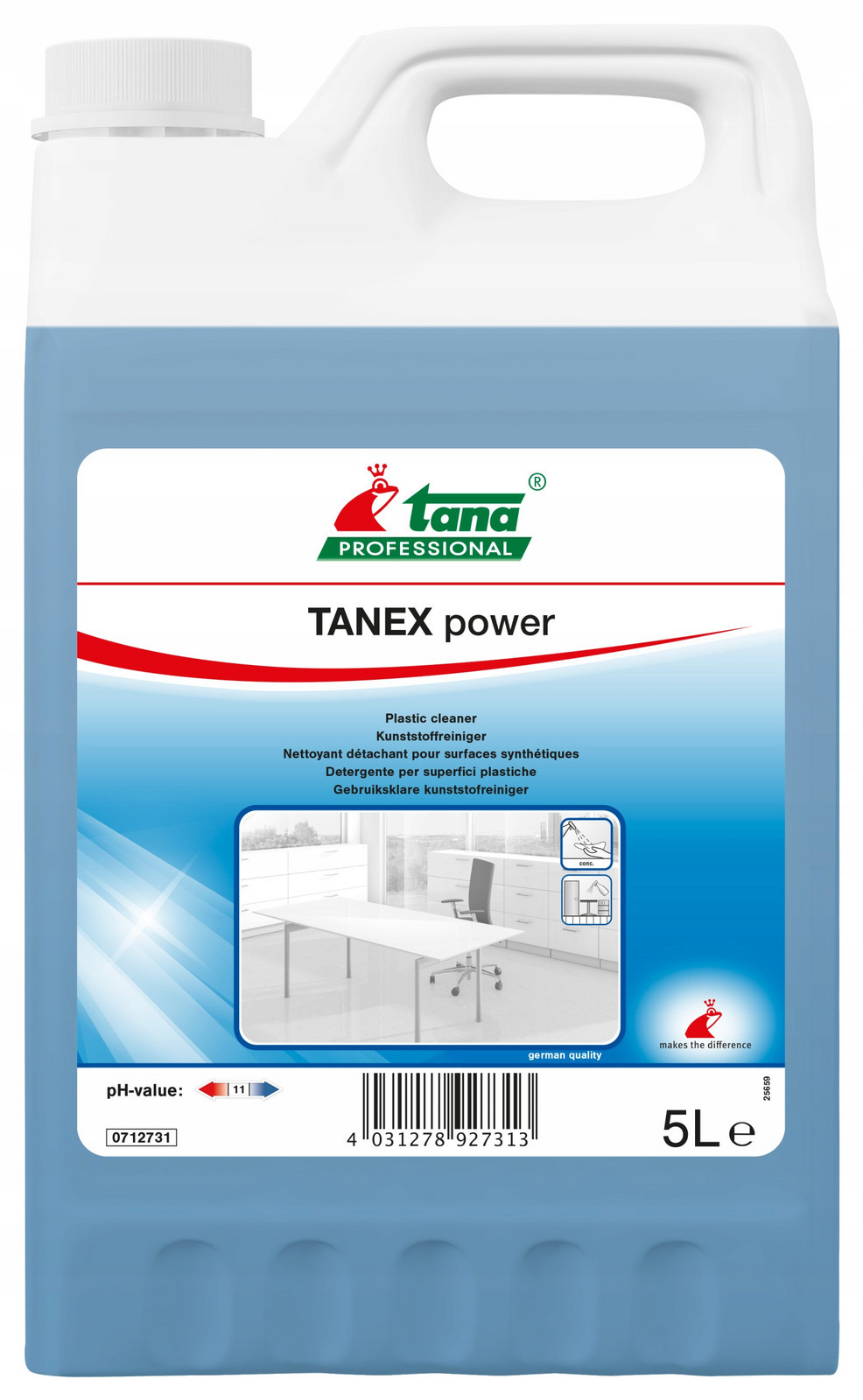 Čistič plastů Tanex Power 5l