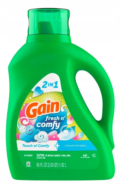 Gain Fresh n' Comfy 1,92 l 45 praní Univerzální gel na praní prádla