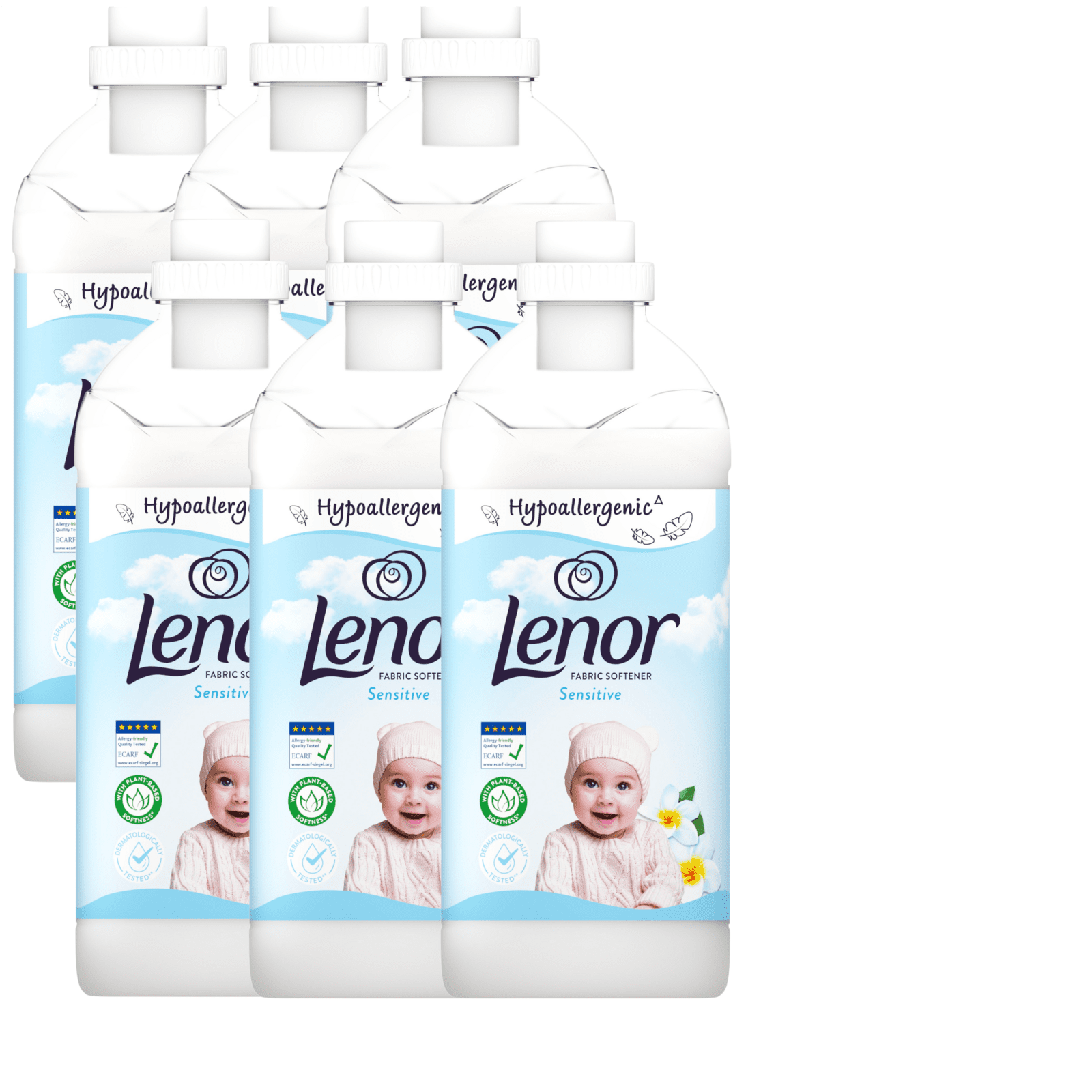 LENOR Aviváž Sensitive 6 x 1.6 l