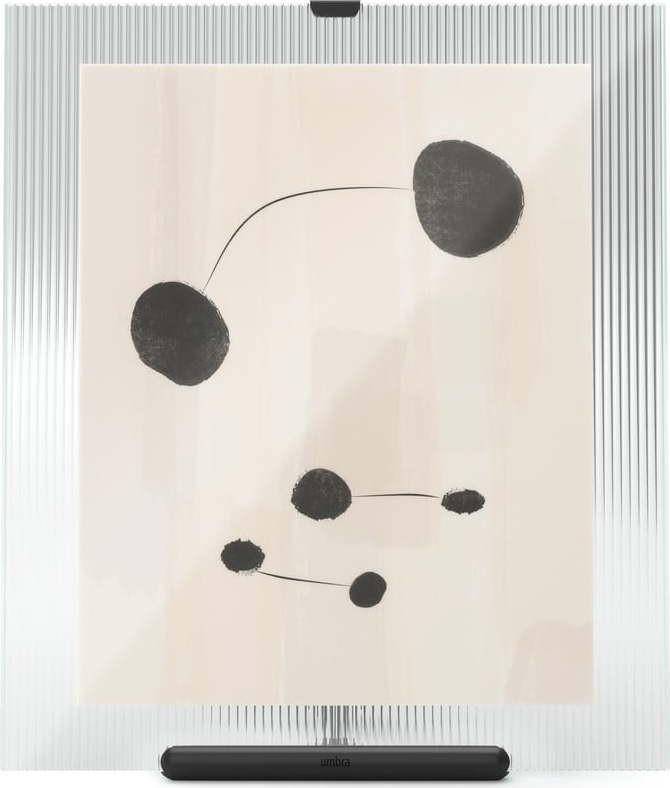 Černý skleněný stojací rámeček 26x30,5 cm Flute – Umbra