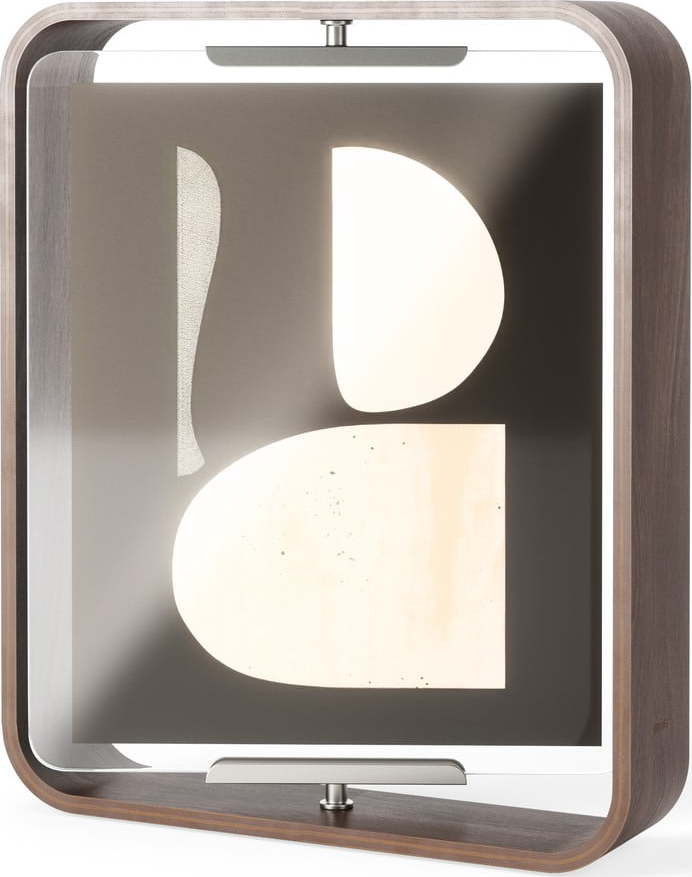 Tmavě hnědý dřevěný stojací rámeček 26x31,5 cm Bellwood – Umbra