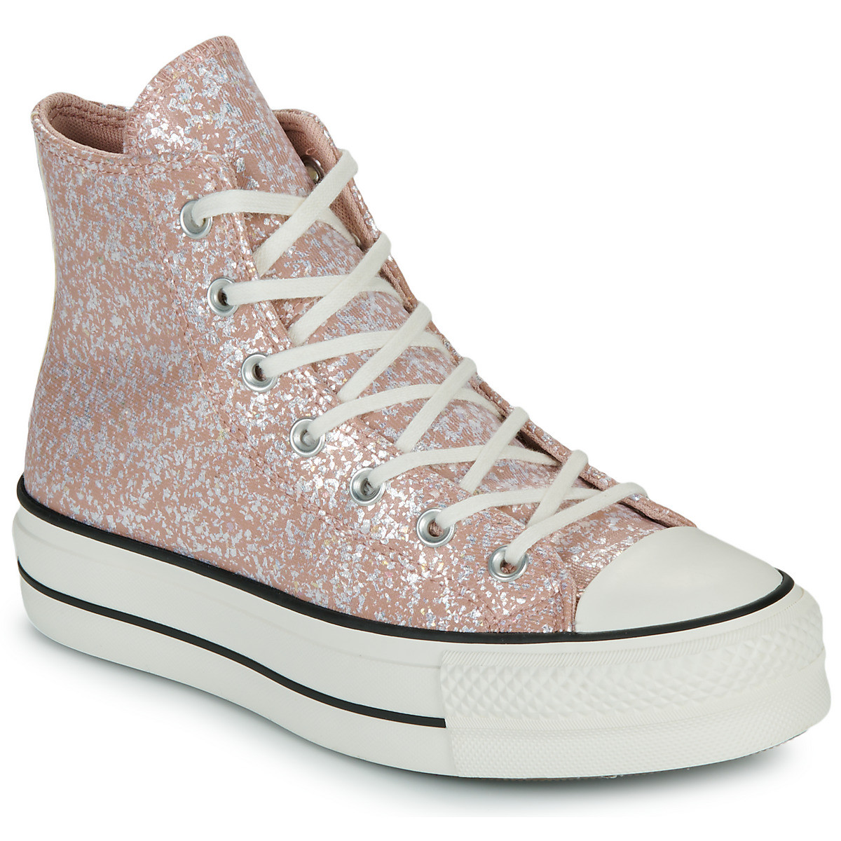 Converse  CHUCK TAYLOR ALL STAR LIFT PLATFORM GLITTER  Růžová