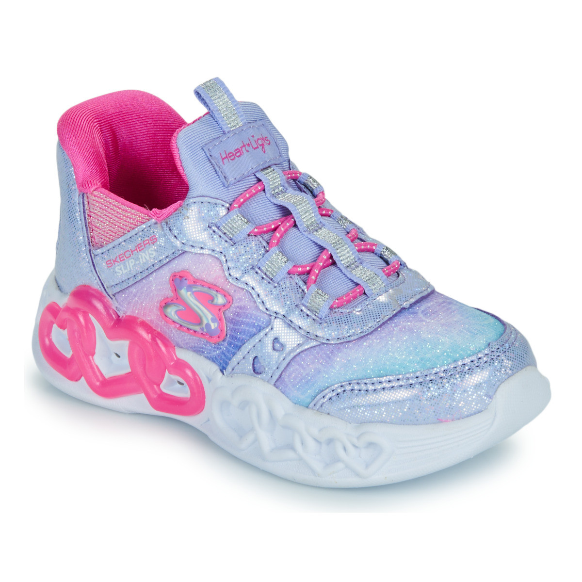 Skechers  INFINITE HEART LIGHTS SLIP-INS  Fialová