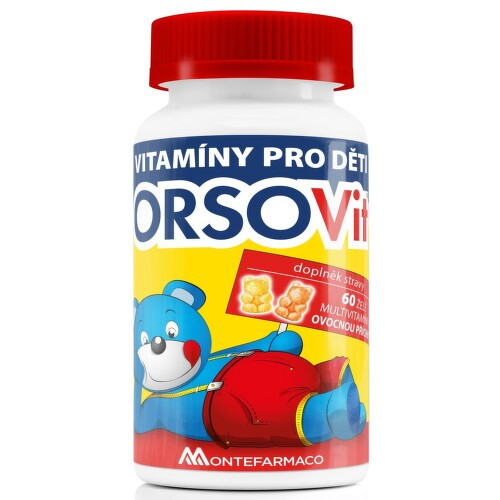 OrsoVit multivitamíny s ovocnou příchutí 60 kusů