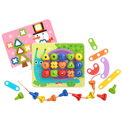 BABU - Logická dřevěná stavebnice DUHA