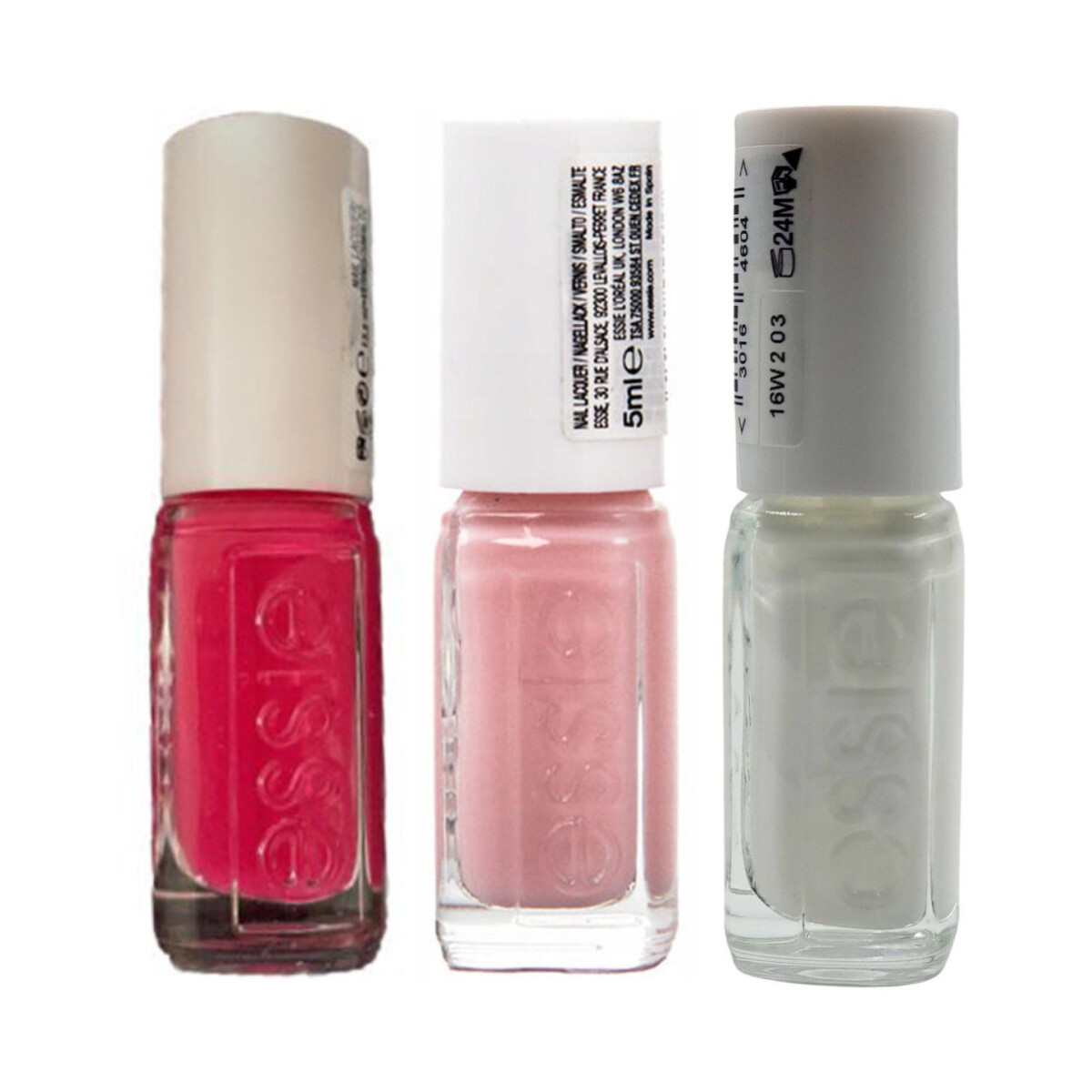 Essie  Set of 3 Mini Nail Polishes - 27 Watermelon / 13 Mademo